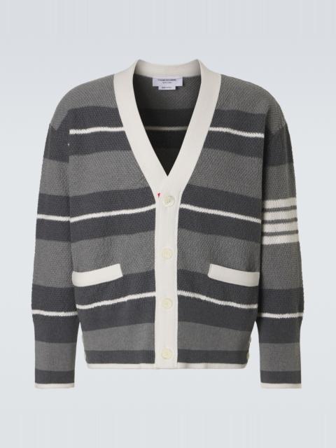 Thom Browne Striped cotton cardigan