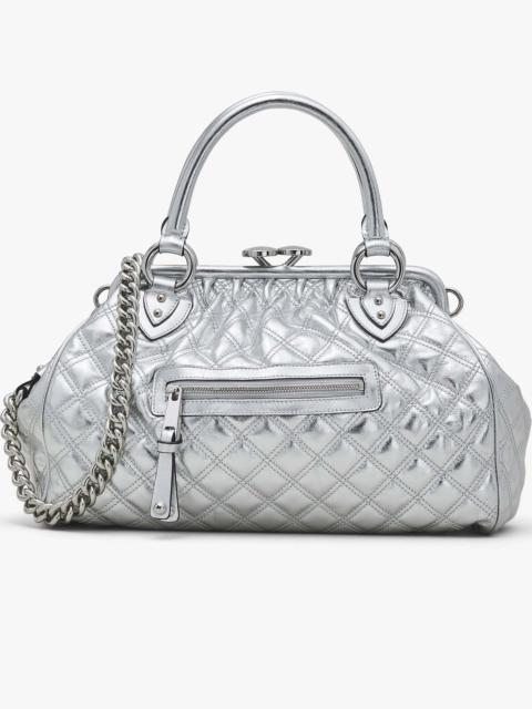 Marc Jacobs RE-EDITION QUILTED METALLIC LEATHER STAM BAG