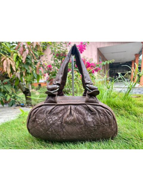 CHANEL Authentic Chanel Quilted Lambskin Le Marais Bowler Bag