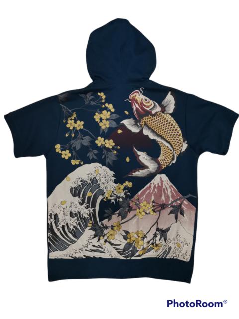 Japanese Brand - RARE ! Sukajan Hoodie ish Koi Embroidery