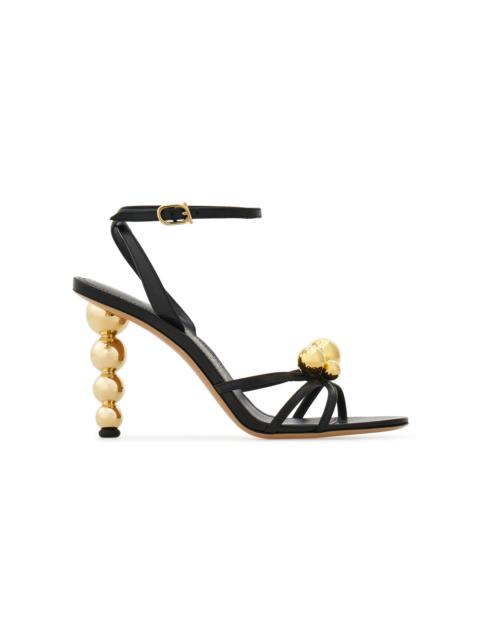 FERRAGAMO Karina Leather Sandals black
