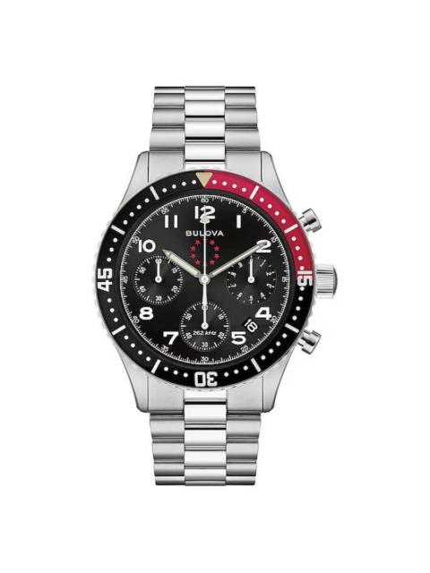 Other Designers Bulova - Bulova Marine Star Heritage Chronograph Quartz Black Dial Men's Watch 98B451