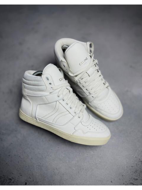 CELINE Celine Break White Leather High-Top Sneakers Size 37 Luxury