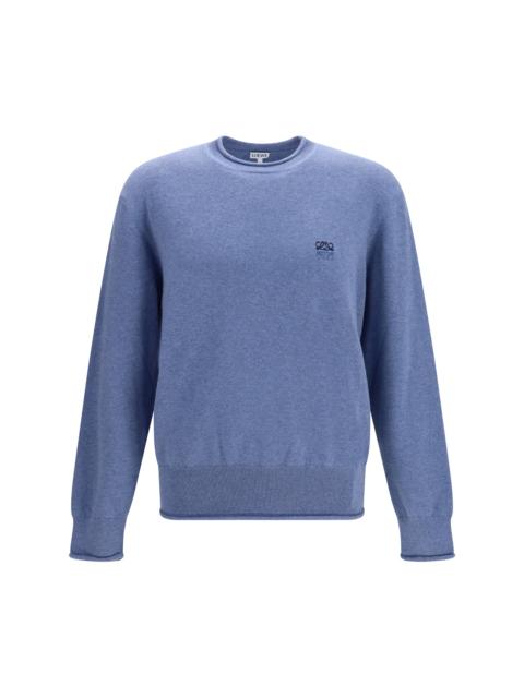 Loewe Loewe Cotton and Cashmere Sweater Light Blue