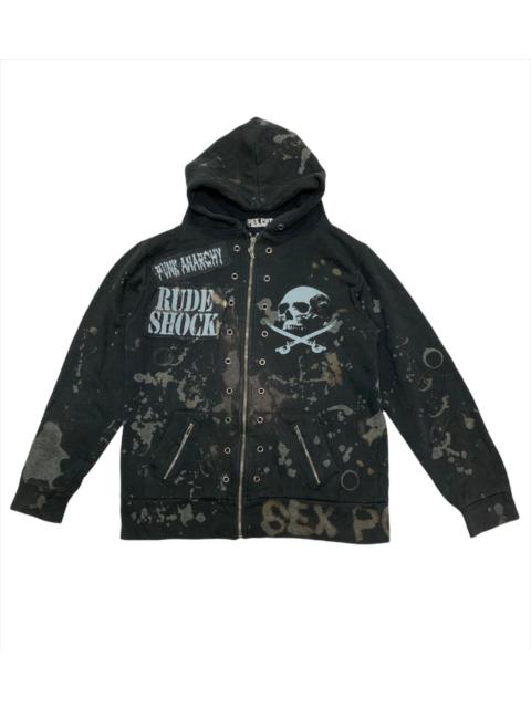 Other Designers Japanese Brand - Sex Pot Revenge Punk Rock Acid Wash Hoodie Sweater