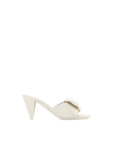 Loewe LOEWE $1200 85mm Origami White Slides New & Authentic (Women
