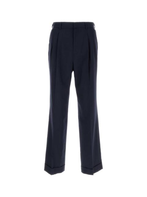 Casablanca Men Navy Blue Wool Pant