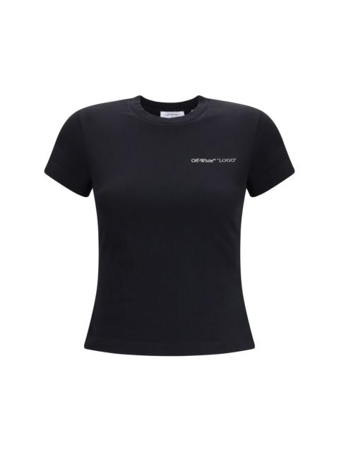 Off-White Off-White Women Logo Quote Fitted Tee