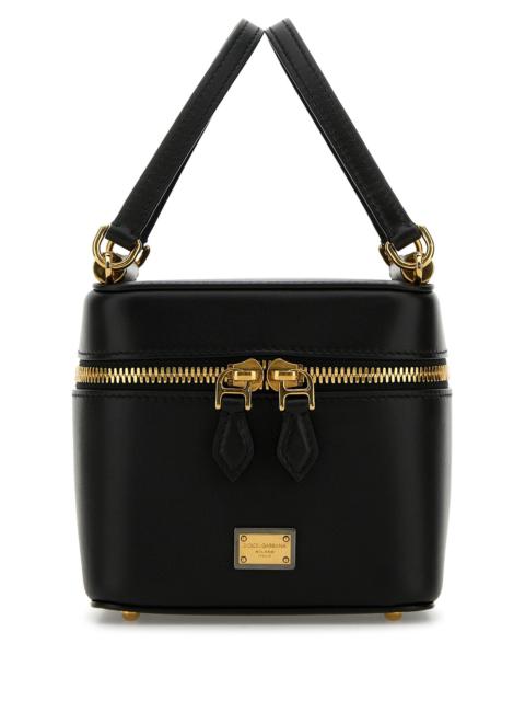 Dolce & Gabbana Black leather Sicily Cube handbag