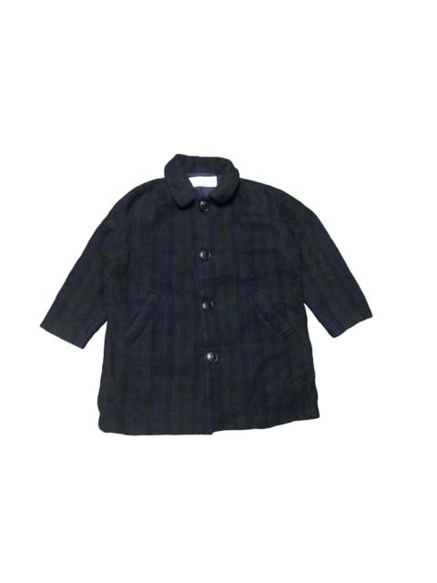 Issey Miyake SunoaKuwahara Stripe Wool/Mohair Coat Jacket