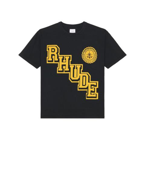 Rhude FLOCKED BURNOUT TEE | REVERSIBLE