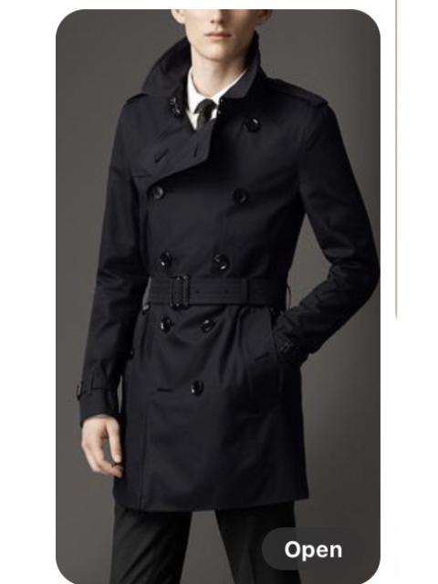 Other Designers Zara - ZARA BLACK TRENCH COAT LONG JACKET