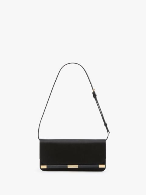 Victoria Beckham 202 Clutch Bag In Black Smooth Leather