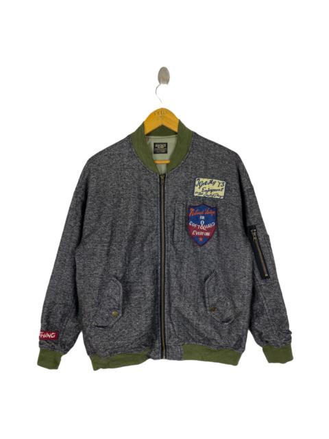 Other Designers Japanese Brand - DOUBLE NAME PATCH DESIGN BOMBER JACKET