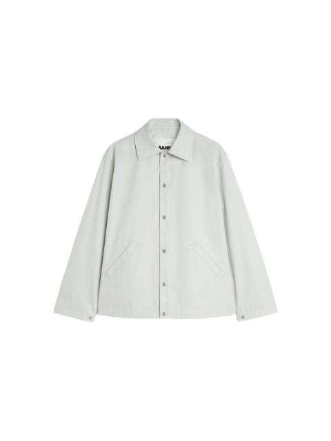Jil Sander logo-print cotton taffeta jacket