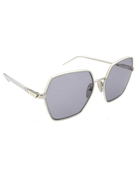 Prada Prada Polarized Dark Grey Square Ladies Sunglasses PR 55YS 4615Z1 57