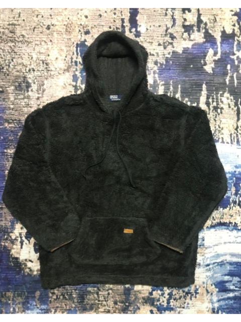 Other Designers 90s Polo Ralph Lauren Fullover Hoodie Fleece Deep Pile