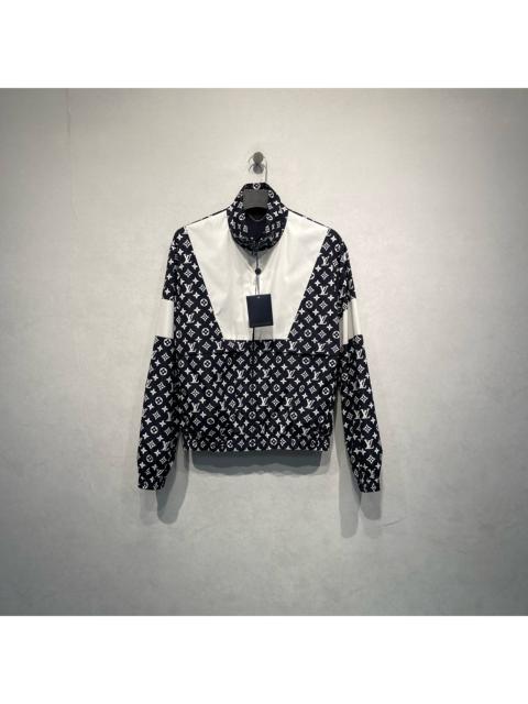 Louis Vuitton Louis Vuitton Monogram-Print Paneled Stand-Collar Jacket