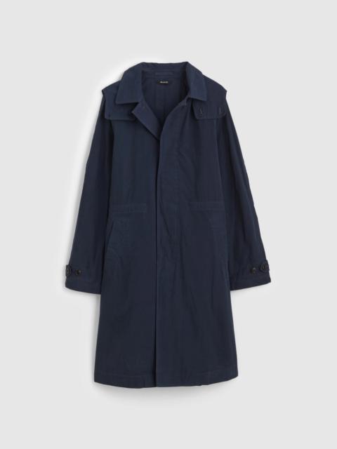 Madewell Hooded Officer Coat in Cotton Poplin
