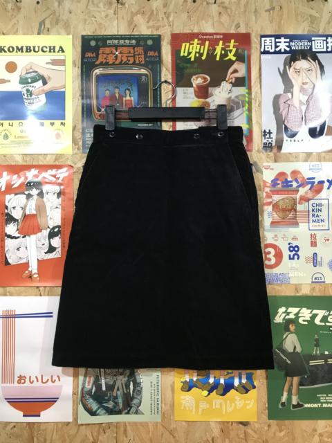 MARGARET HOWELL Margaret Howell MHL Black Suede Buckle Back Skirt