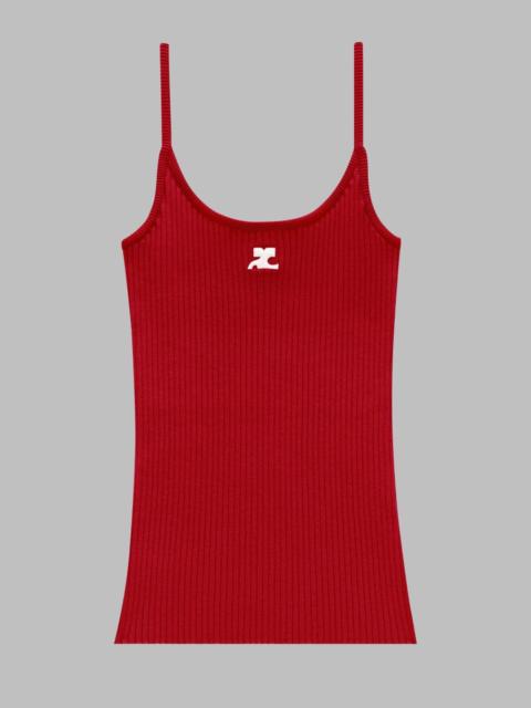 courrèges Courreges Women Tank Top In Maglia "Reedition"