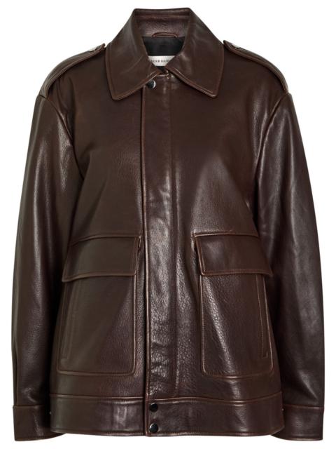 NOUR HAMMOUR Nour Hammour Drey Leather Jacket