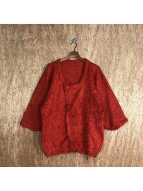 Other Designers Coloured Cable Knit Sweater - Plain Red Knitwear Sweater #3642