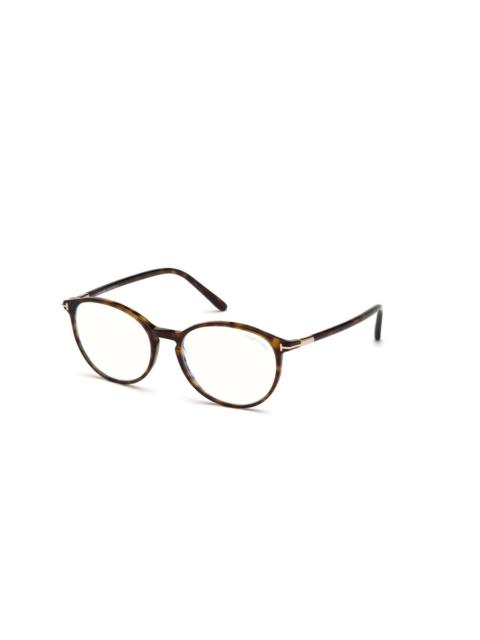 TOM FORD Tom Ford Blue Light Block Oval Ladies Eyeglasses FT5617-B 052 52
