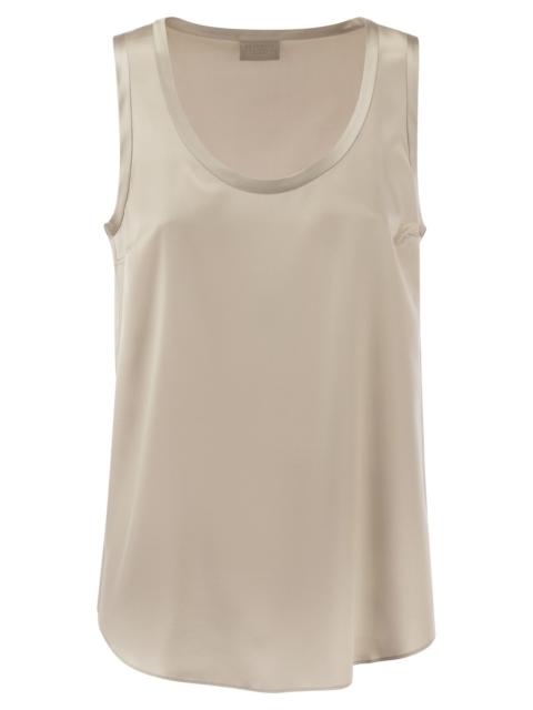 Brunello Cucinelli Brunello Cucinelli Women Stretch Silk Satin Top