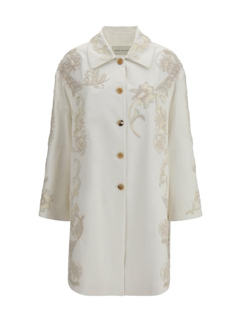 Dries Van Noten Dries Van Noten Women Embroidered A-Line Coat