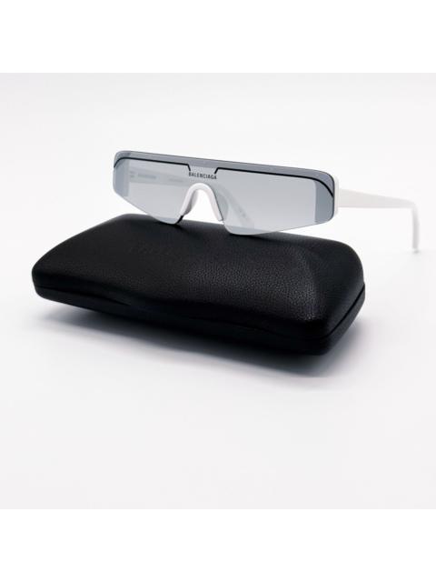 BALENCIAGA NEW BALENCIAGA BB0003S 002 SUNGLASSES WHITE RECTANGLE UNISEX