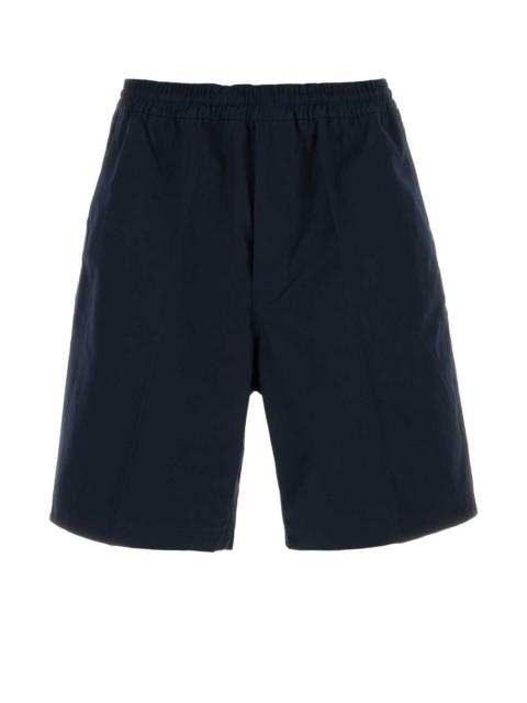 Prada Prada Men Dark Blue Poplin Bermuda Shorts