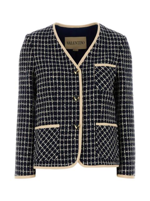 Valentino Valentino Garavani Women Embroidered Tweed Blazer