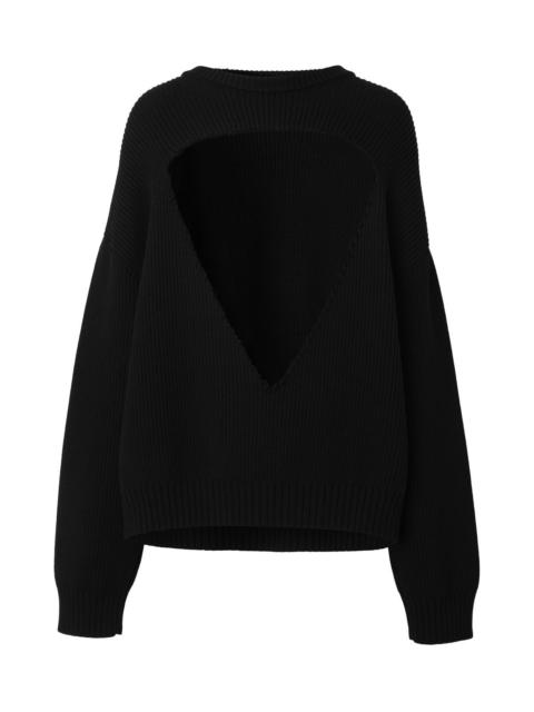 Burberry CUT-OUT WOOL JUMPER