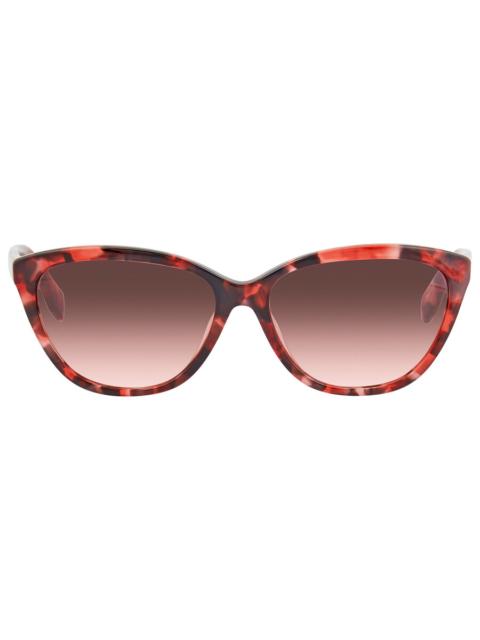 adidas Adidas Originals Gradient Bordeaux Cat Eye Ladies Sunglasses OR0041 55T 58