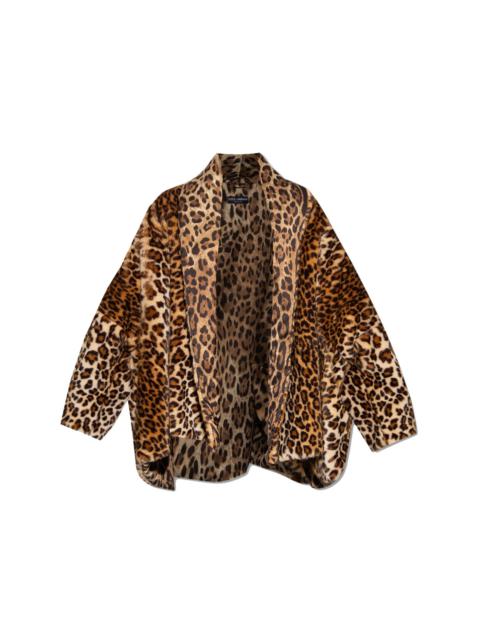 Dolce & Gabbana X Kim Leopard Faux Fur Jacket