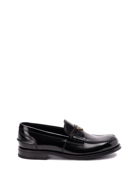 Prada Prada Men Brushed Leather Loafers