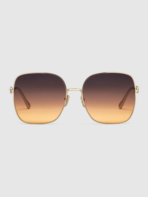 GUCCI Oversize square-frame sunglasses
