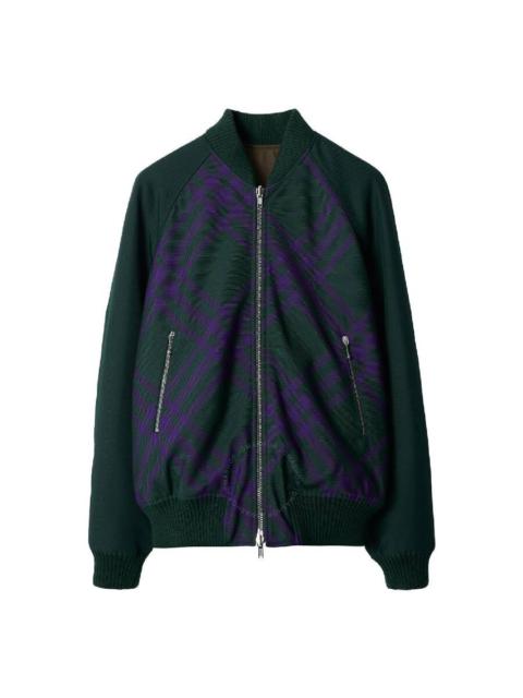 Burberry Burberry Checked Reversible Bomber Jacket With Zipper