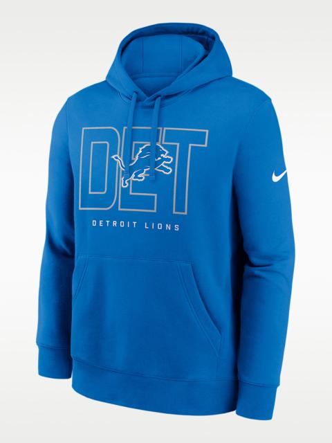 Nike Detroit Lions Busted Play Club Men's Nike NFL Pullover Hoodie