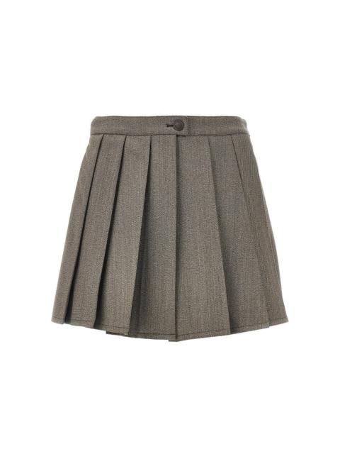 EMPORIO ARMANI Emporio Armani Wool Twill Skorts Beige Women