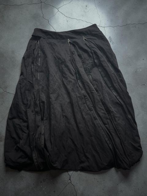 Other Designers Vintage Y2K Parachute Balloon Asymmetric Zip Skirt GOA Style