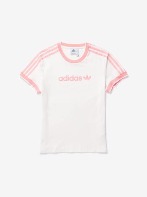 adidas Wmns Graphic Badge Slim 3 Stripe Tee