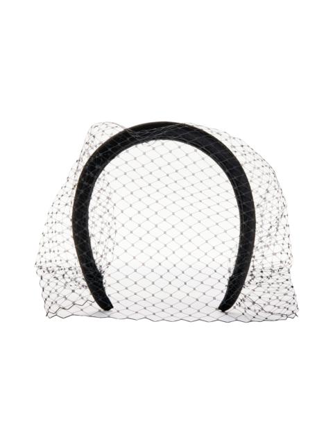 Jennifer Behr Jennifer Behr Tori Voilette Headband in Black at Nordstrom