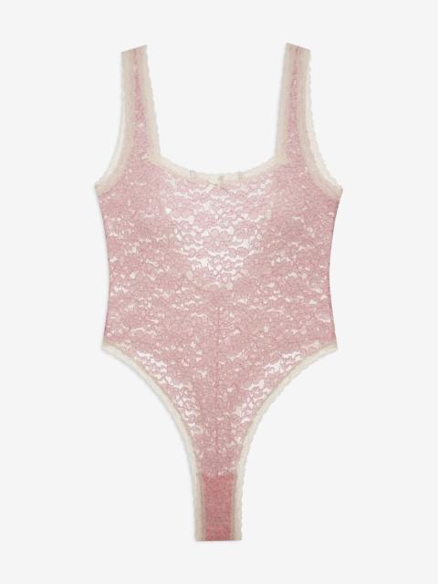 For Love & Lemons Pamela Stretch Lace Bodysuit
