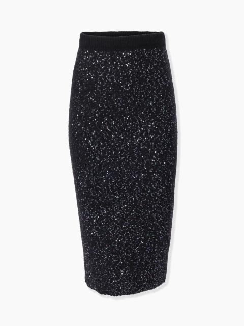 CAROLINA HERRERA Knit Midi Pencil Skirt with Sequins