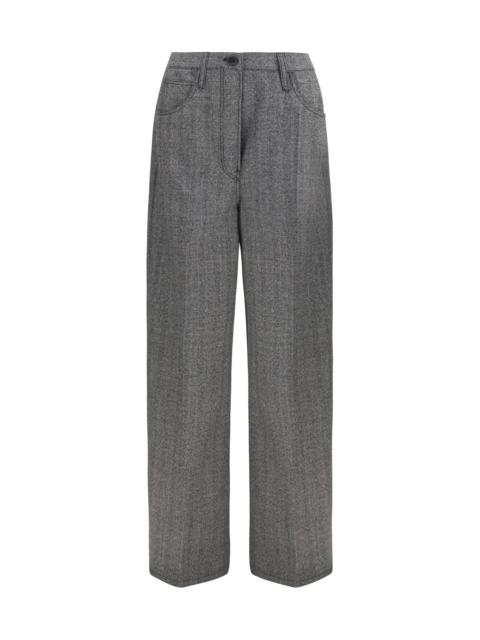 Prada Prada Women Mouliné Wool Pants