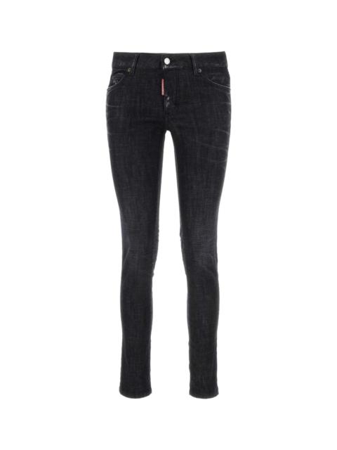 Black Stretch Denim Jennifer Jeans