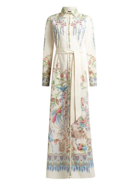 Etro Maxi Shirt Dress With Belt