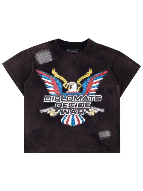 WHO DECIDES WAR Who Decides War Diplomats Decide T-Shirt 'Rust'